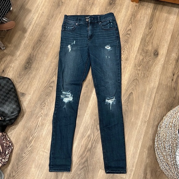 Express high rise skinny jeans